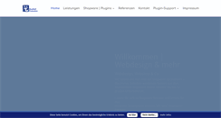 Desktop Screenshot of bluewolf-produktion.de